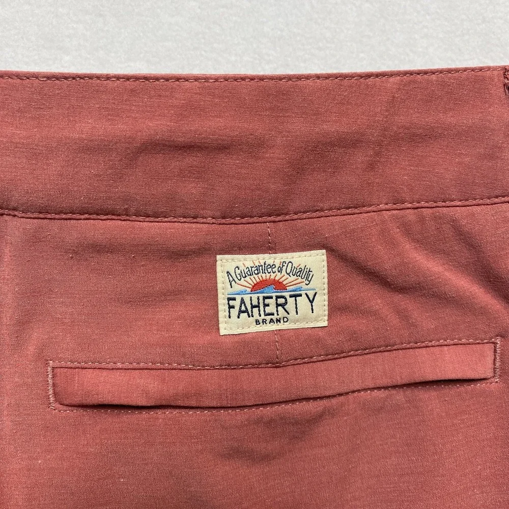Faherty Mens 40 Drawstring Flat Front Boracay All Day Shorts